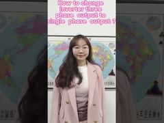 Comment changer la sortie de l' onduleur 220V en une seule phase?